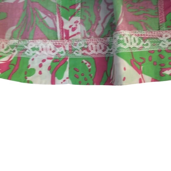 Lilly Pulitzer Resort Strapless Pink Floral Dress Size 6 - Picture 4 of 4